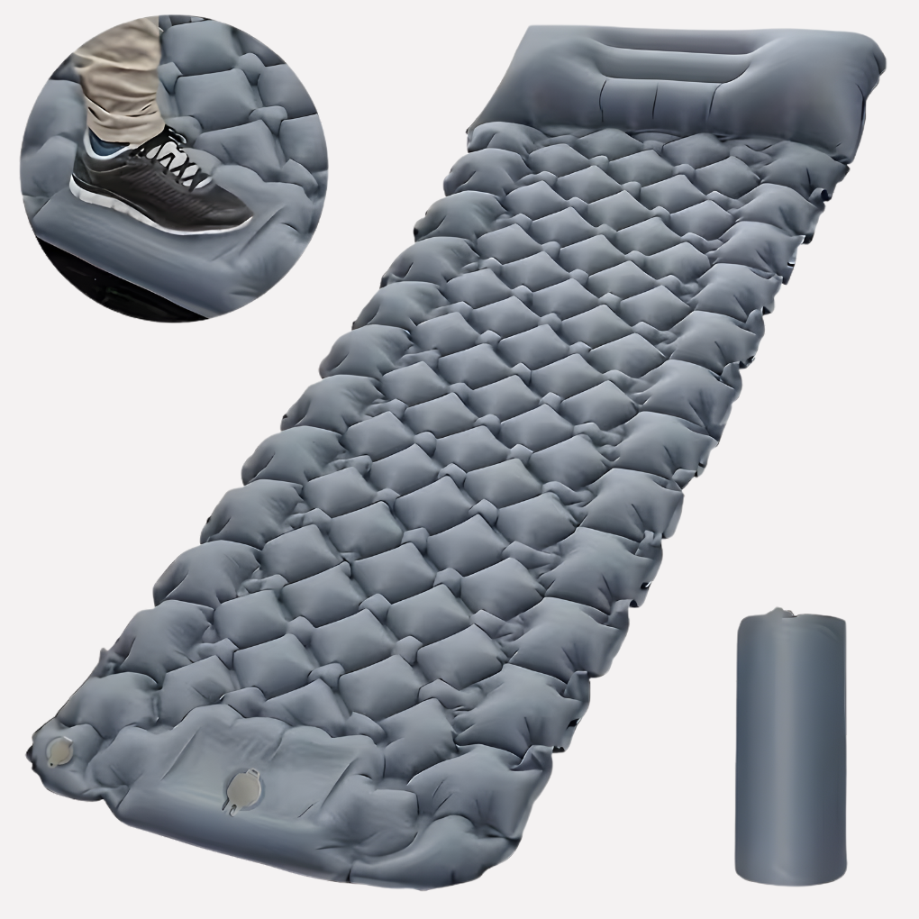 Inflatable Camping Air Mattress with Pump and Pillow