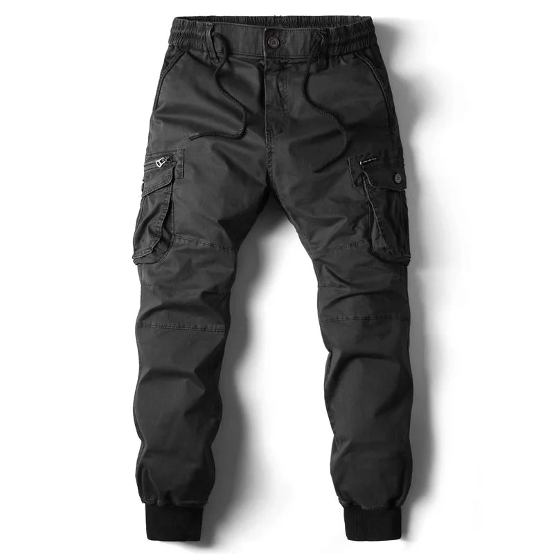 Men's Cargo Jogger Pants Cuffed Hem