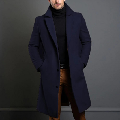 Men's Wool Coat Classic Winter