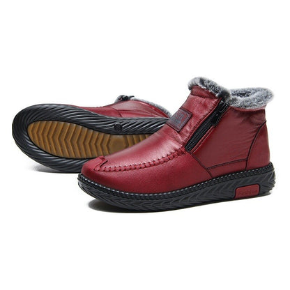 Vonnera Women's Leather Winter Boots Non-Slip