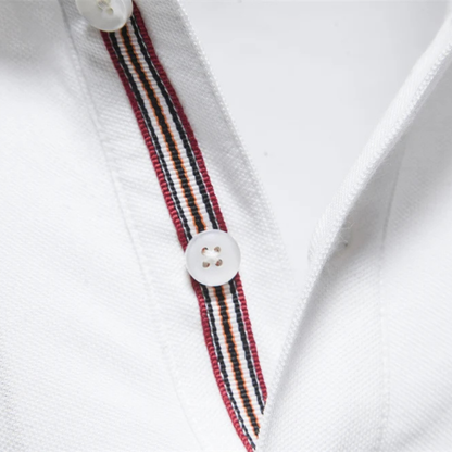 Men's Cotton Polo Shirt Classic White