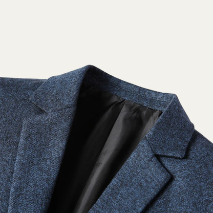 Men's Slim Fit Blazer Suit Turn Down Collar Navy