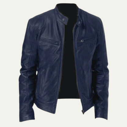 Men's Vintage Leather Biker Jacket