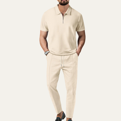 Men's Relaxed Fit Short Sleeve And Pants Set