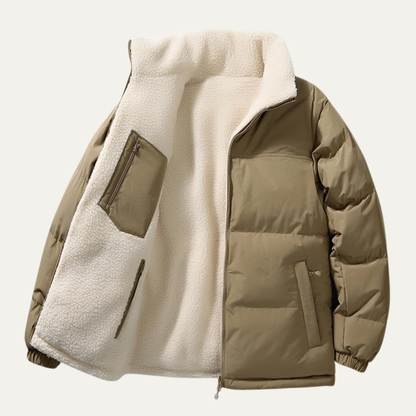 Ancona Men's Wool Cotton Coat Double Sided Warm
