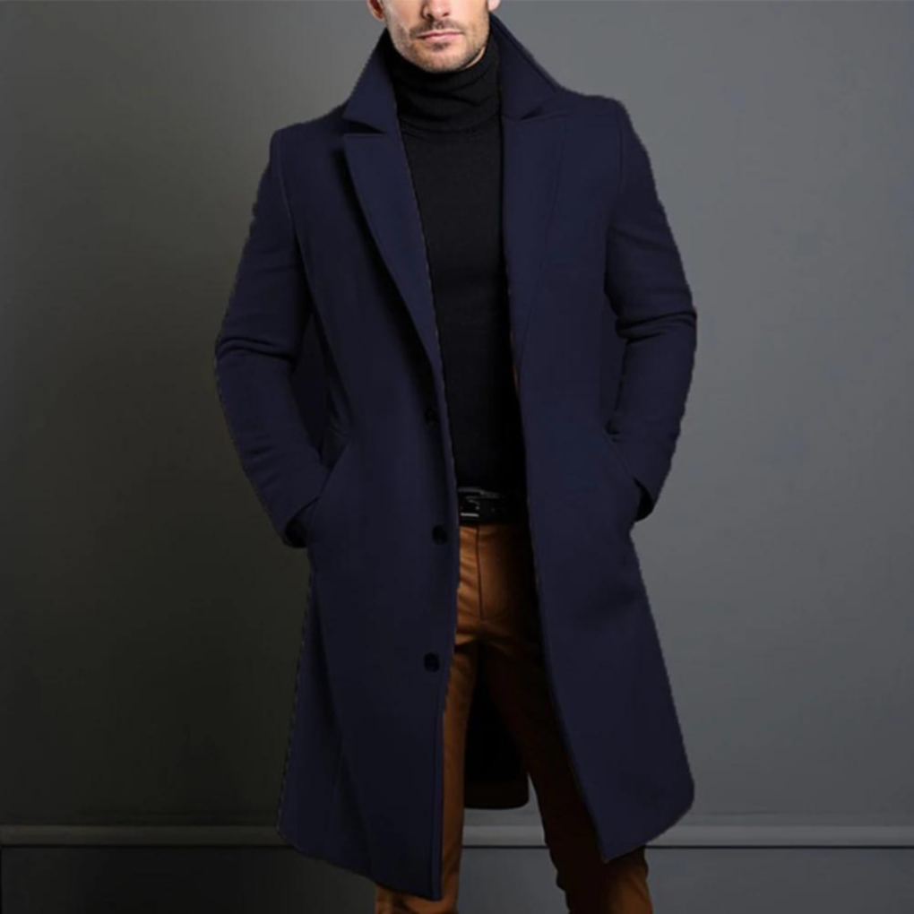 Men's Wool Coat Classic Style