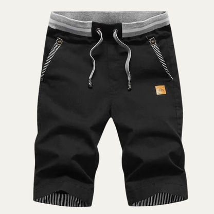 Men's Drawstring Jogger Shorts Red