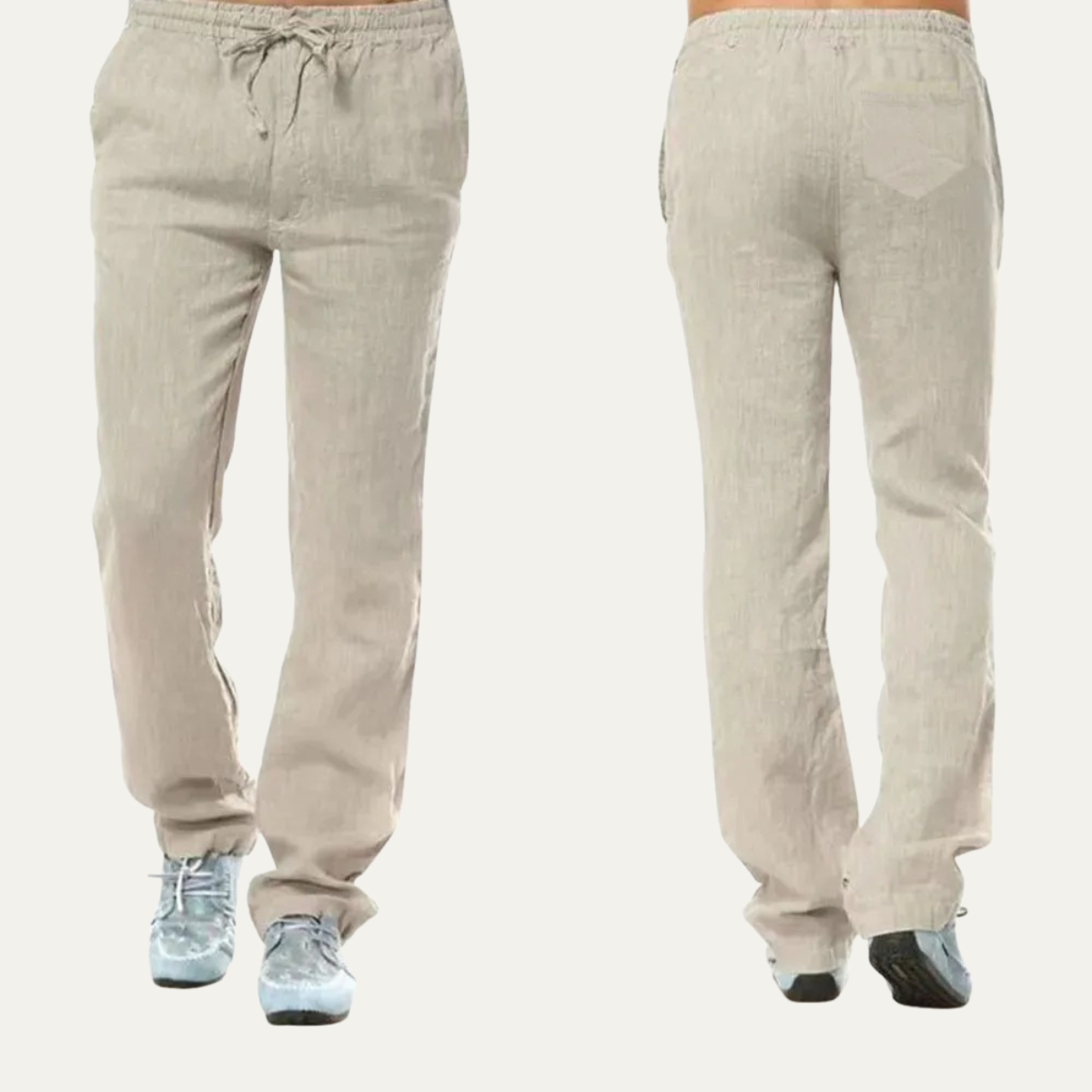 Men's Cotton Linen Drawstring Pants
