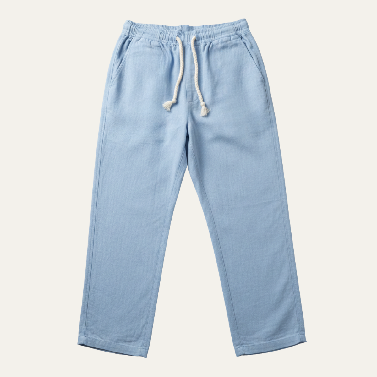 Men's Cotton Linen Drawstring Pants Loose Fit