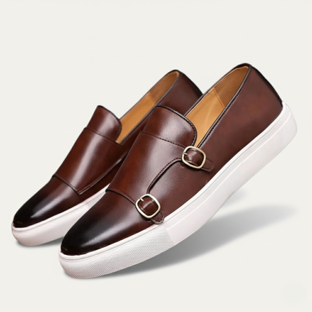 Men's Leather Loafers Modern Brown