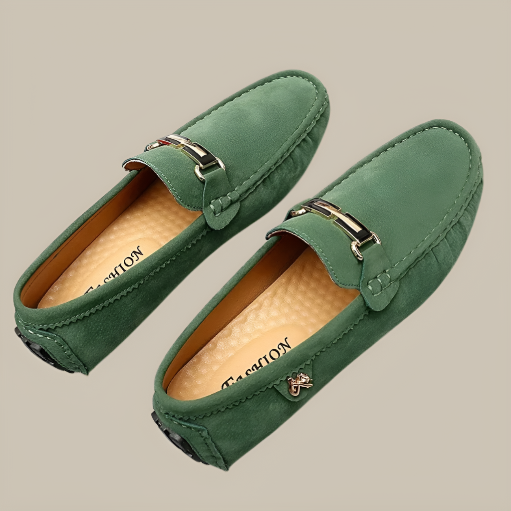 Men's Suede Moccasin Slip-On Shoes