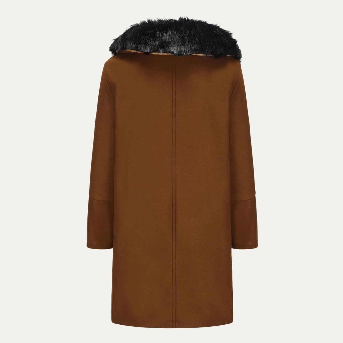 Men's Fur Collar Double Breasted Streetwear Jacket