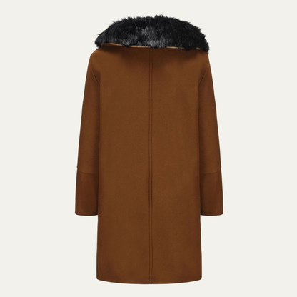 Men's Fur Collar Double Breasted Streetwear Jacket