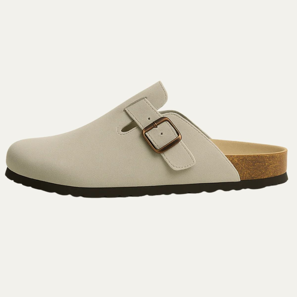 Men's Suede Moccasin Slippers Gray - Vonnera