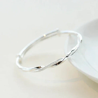 Silver Twisted Bracelet