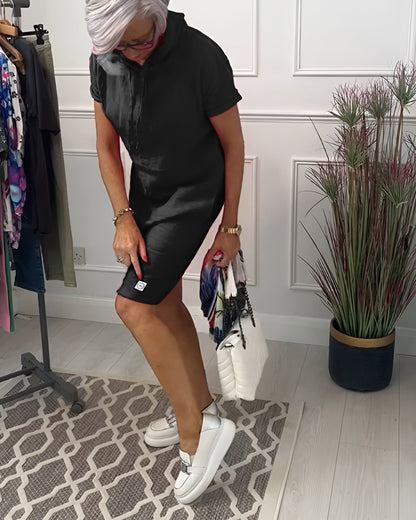 Women's Midi Hooded Casual Dress
