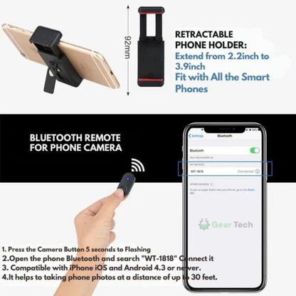 Bluetooth Phone Tripod Stand