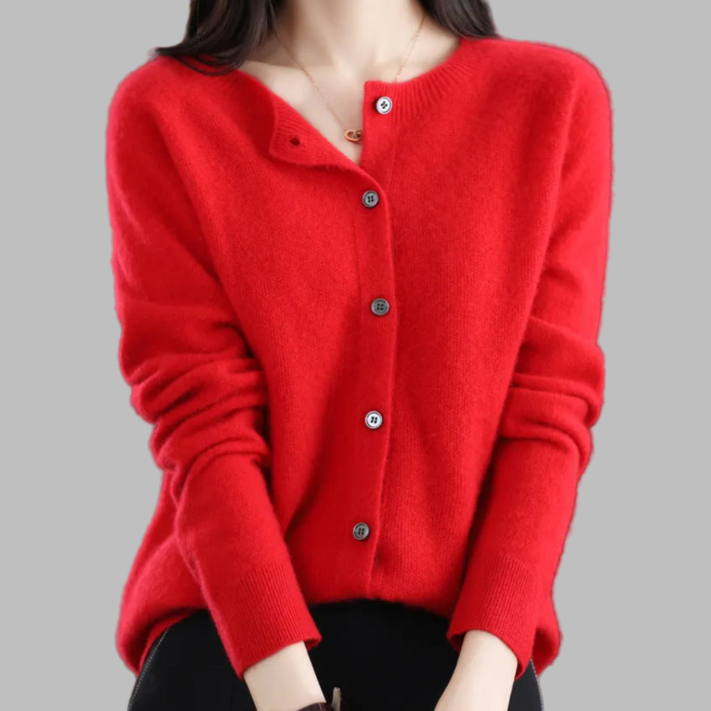 Women's Open Neck Cardigan