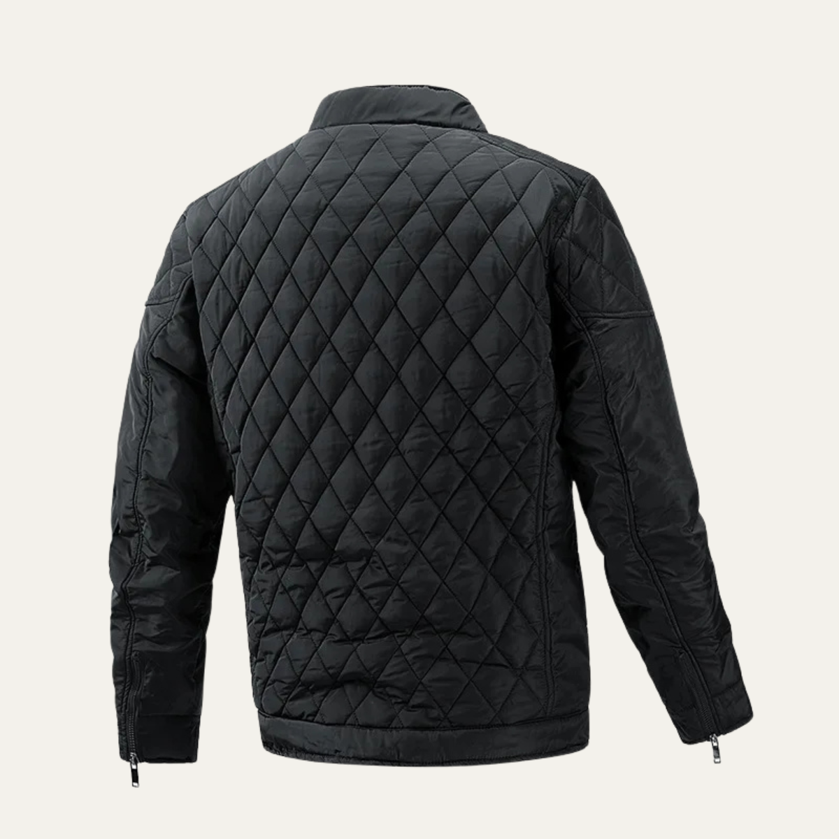 Crestfall Men's Quilted Jacket Warm Padded Zip Up