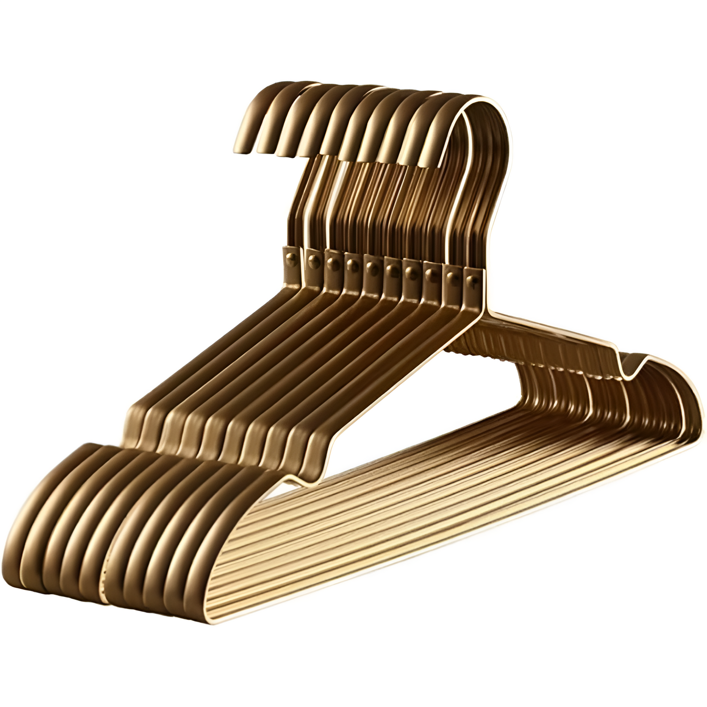 Elegant Anti-Slip Clothes Hangers Wooden Closet Organizer