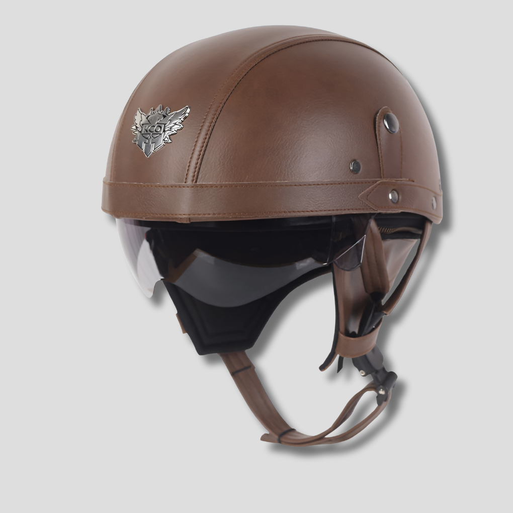 Motorcycle Helmet Retractable Visor Classic Design