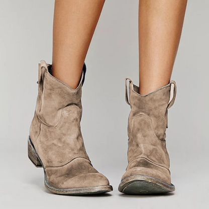 Women's Western Ankle Boots Block Heel - Vonnera