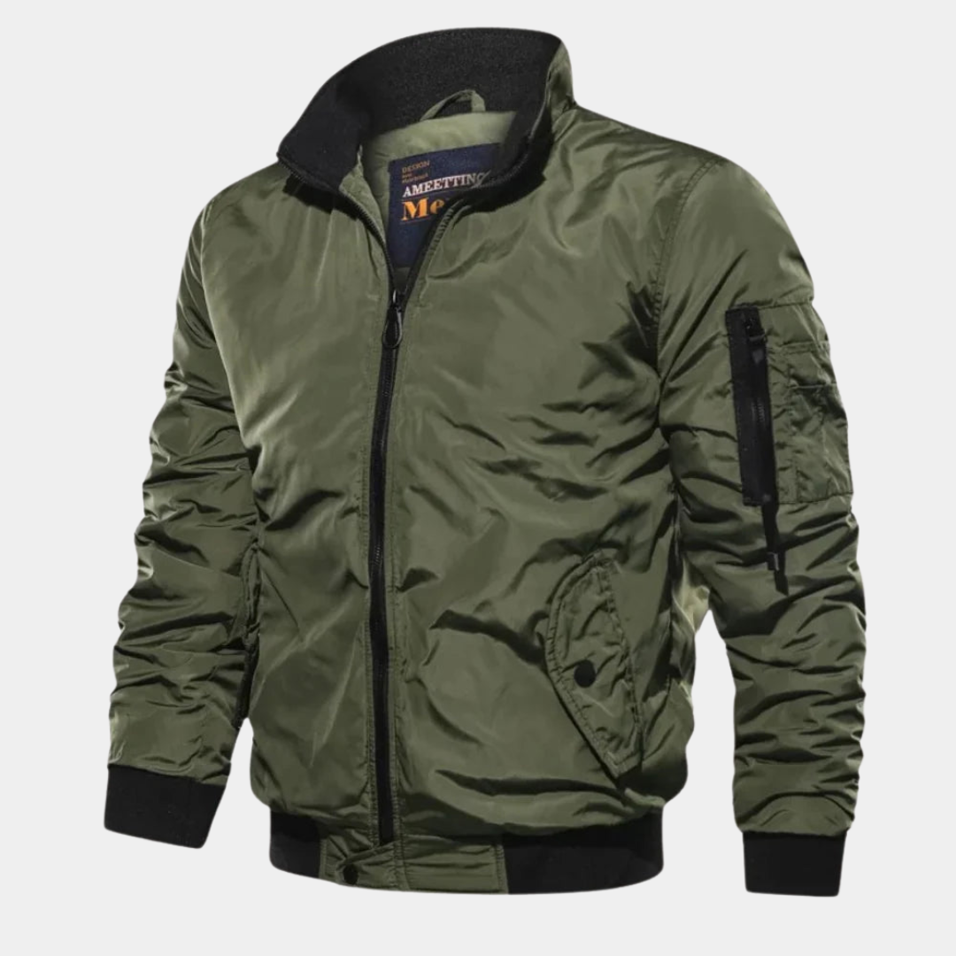 Men's Wind-Resistant Bomber Jacket