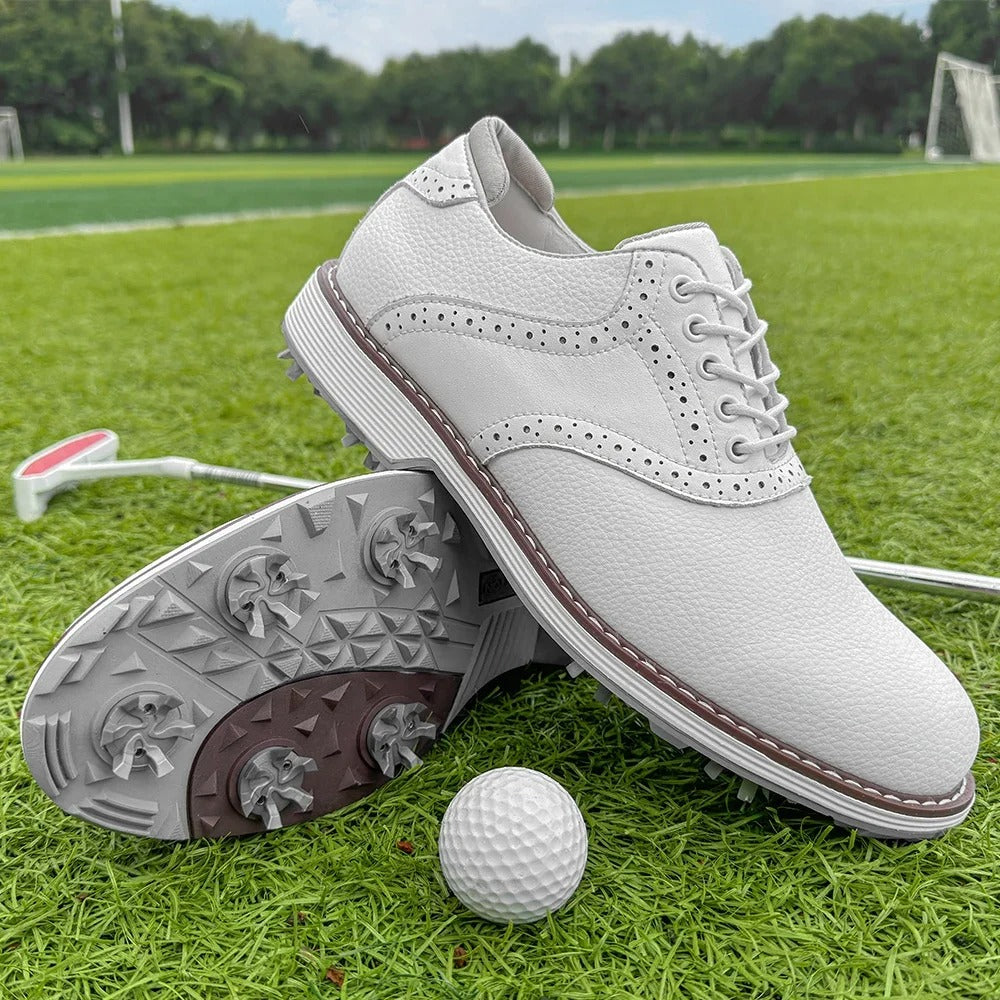 Classic Golf Brogues Leather Brown