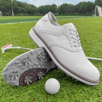 Classic Golf Brogues Leather Brown