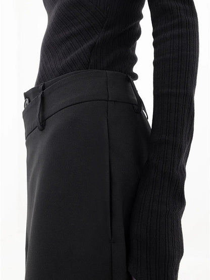 Women's Trousers Layered Waistband