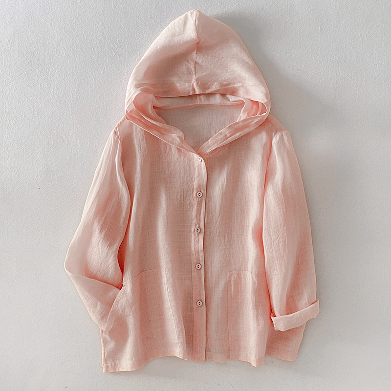 Women's Linen Hoodie - Vonnera