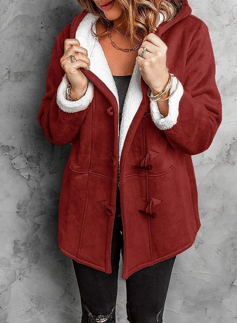 Women's Fleece Hooded Jacket Winter