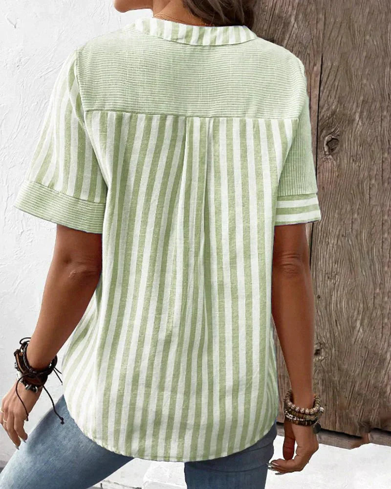 Women's Soft Striped Blouse