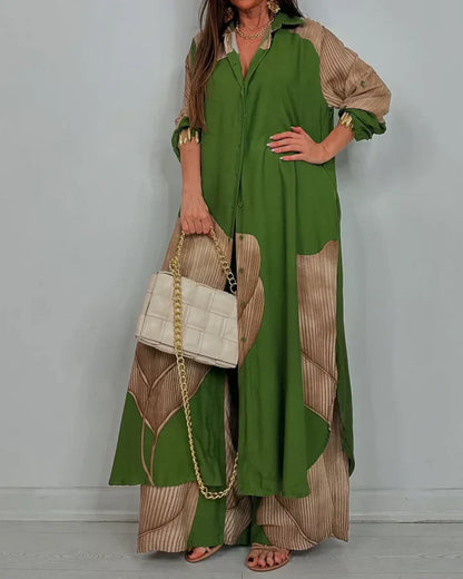 Women's Two Piece Outfit Cropped Wide Leg Pants