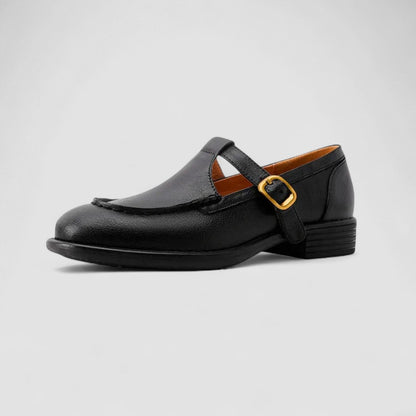 Women's Mary Jane Square-Toe Buckle Strap Shoes