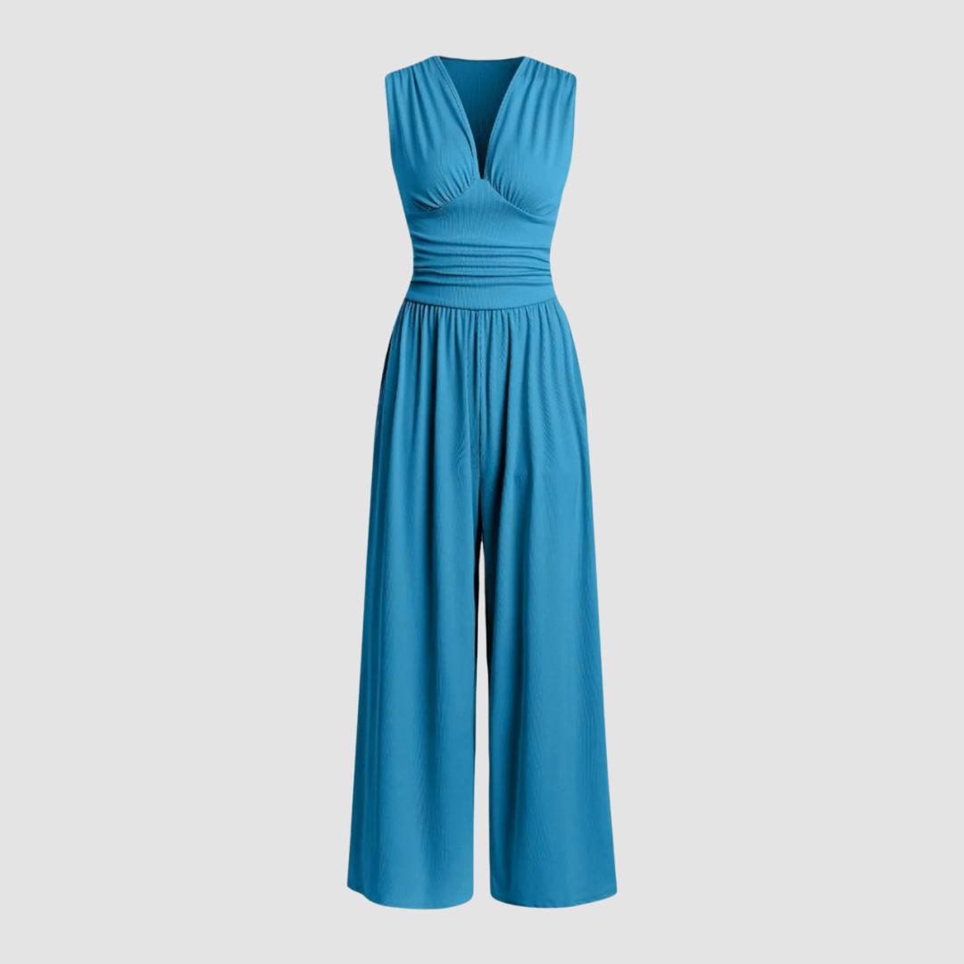 Women's Stretch Wide Leg Jumpsuit Comfortable