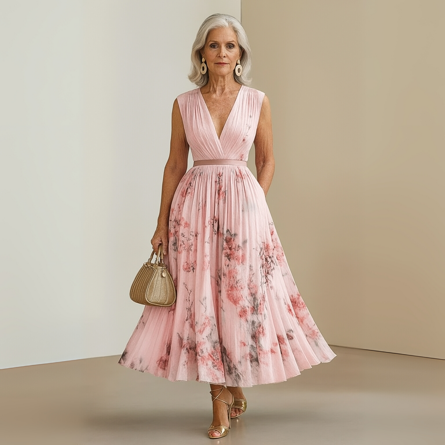 Women's Sleeveless Maxi Dress Summer Flowy