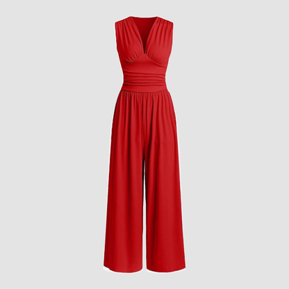 Women's Stretch Wide Leg Jumpsuit Comfortable - Vonnera