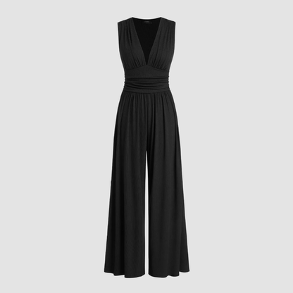 Women's Stretch Wide Leg Jumpsuit Comfortable