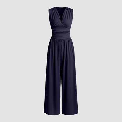Women's Stretch Wide Leg Jumpsuit Comfortable