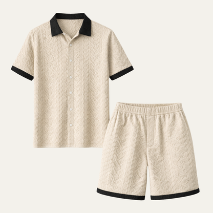 Men's Lightweight Summer Shirt And Shorts Set - Vonnera