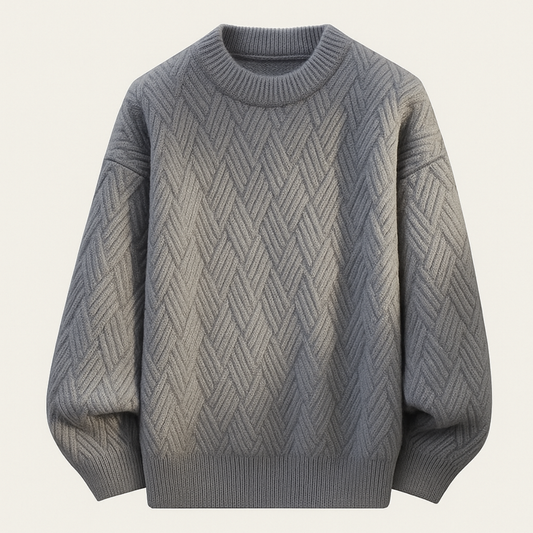 Men's Soft Knitted Sweater O Neck Warm Casual - Vonnera