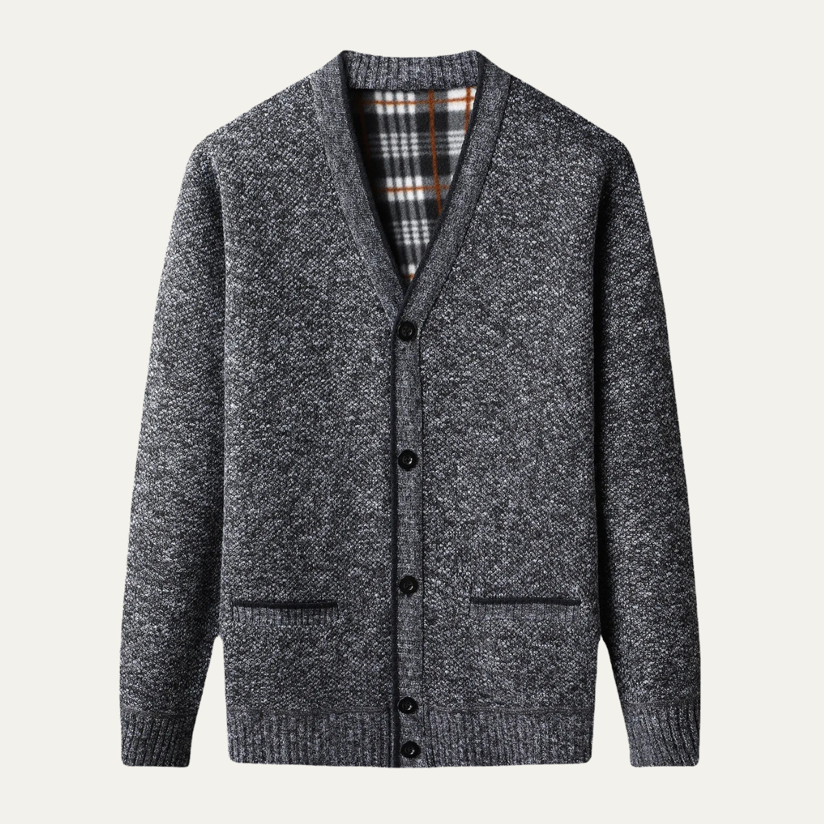 Men's Knitted V Neck Cardigan Warm