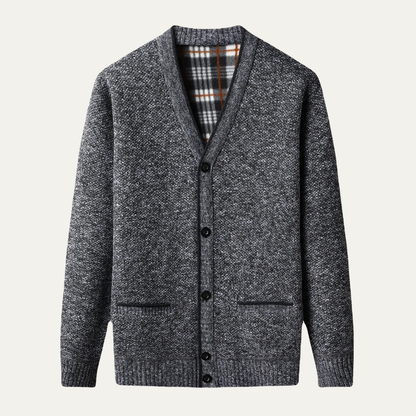 Men's Knitted V Neck Cardigan Warm