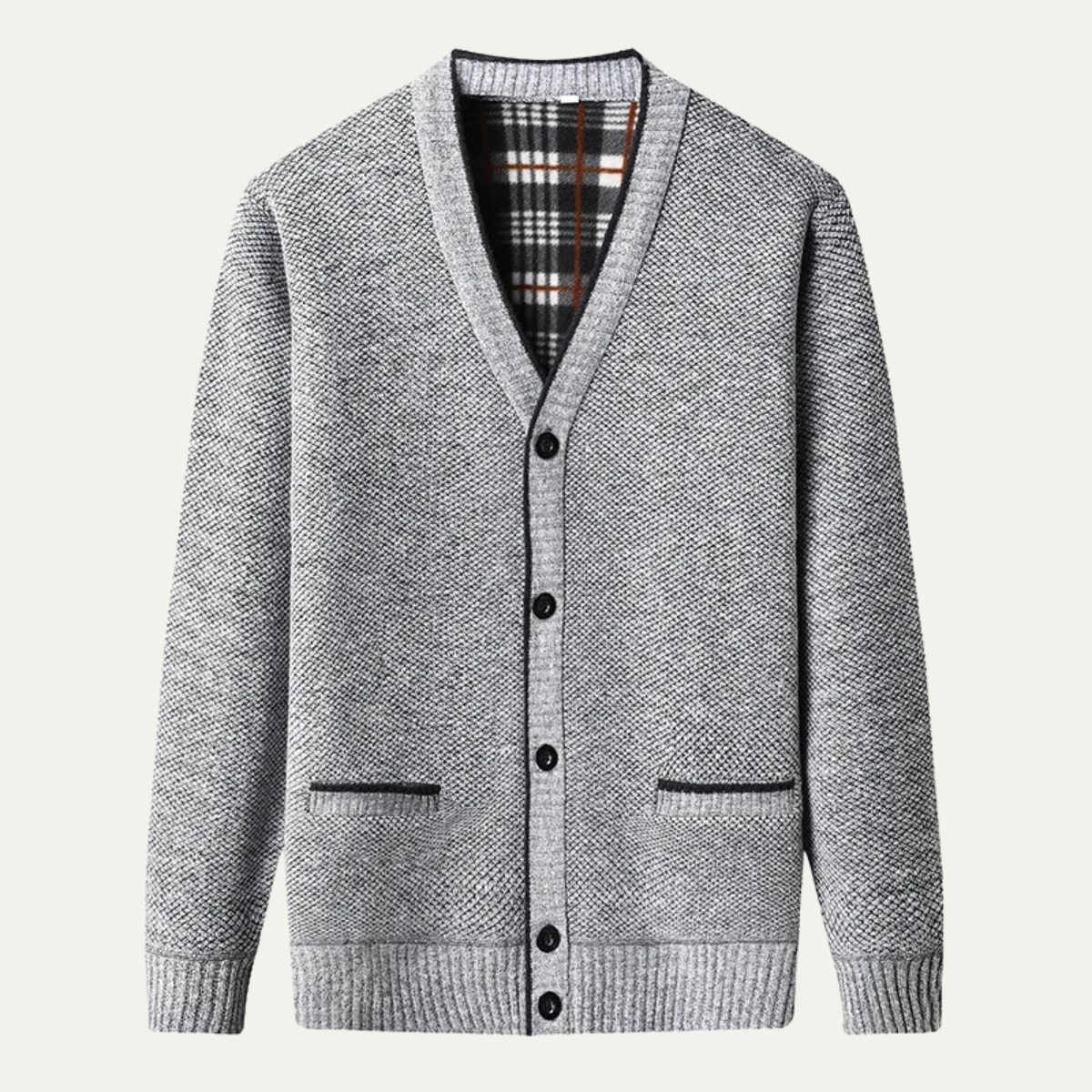 Men's Knitted V Neck Cardigan Warm
