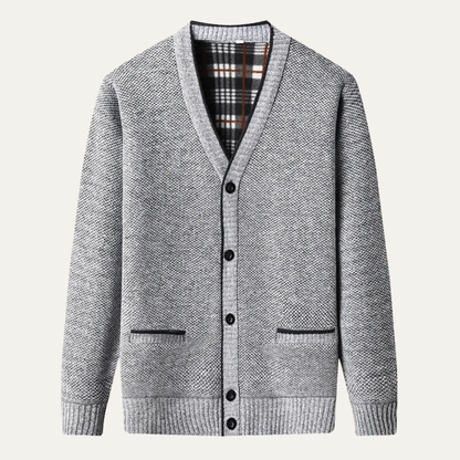 Men's Knitted V Neck Cardigan Warm