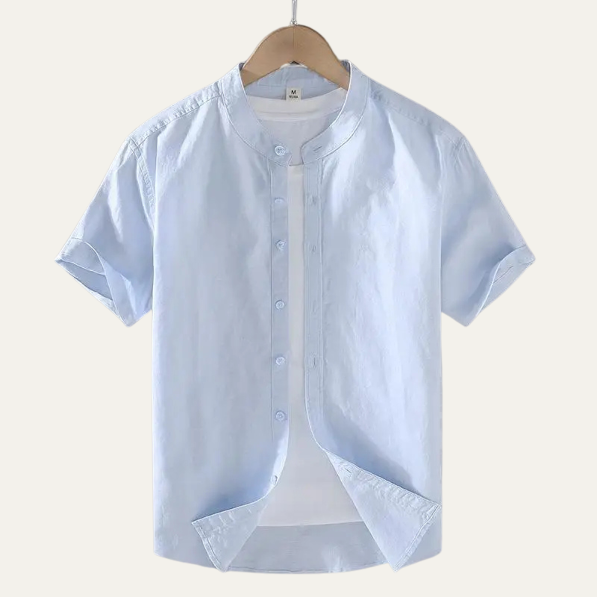 Mens Casual Cotton Linen Shirt