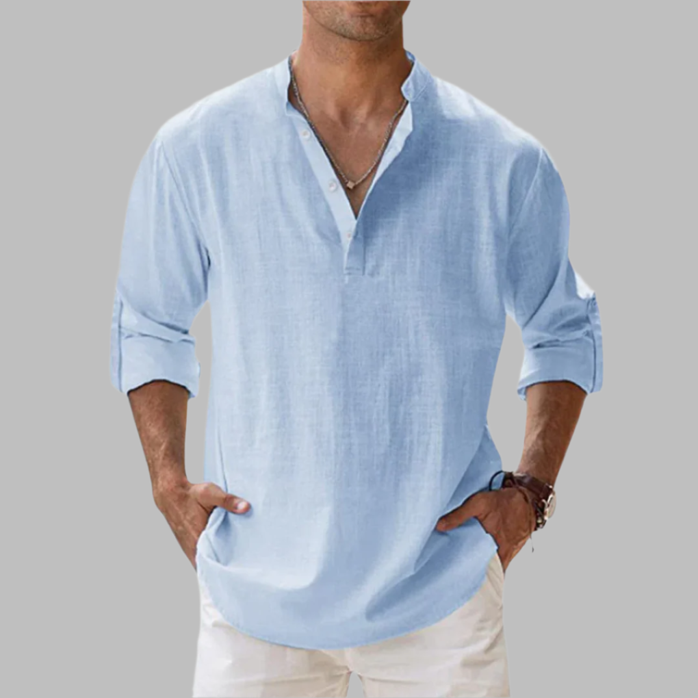 Men's Linen Summer Shirt Relaxed Fit - Vonnera