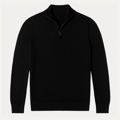 Men's Slim Fit Quarter Zip Casual Sweater - Vonnera