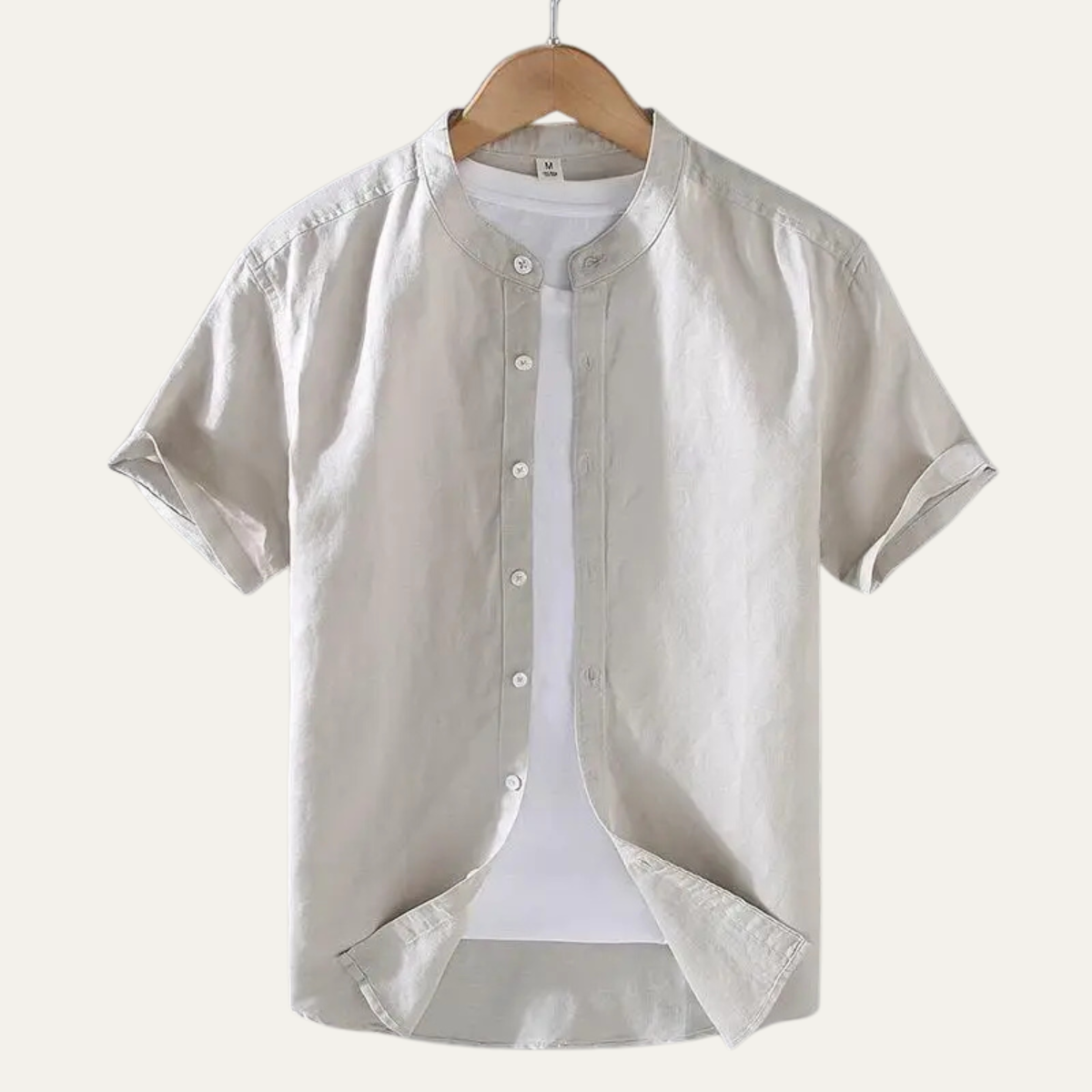 Mens Casual Cotton Linen Shirt